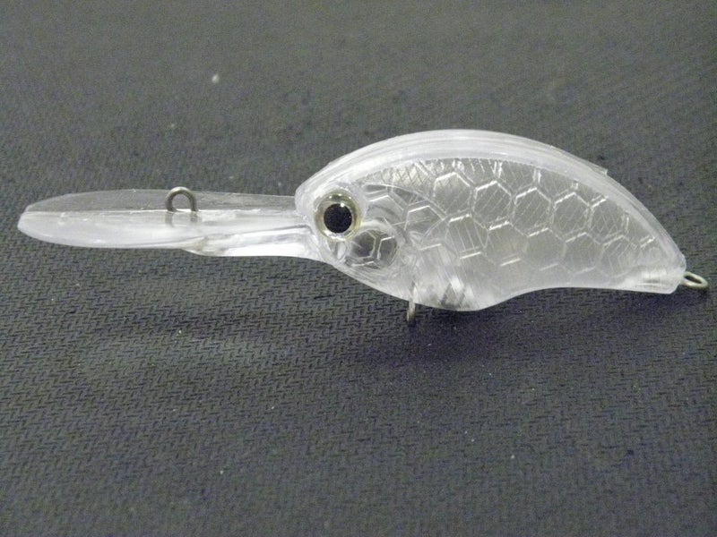 wLure 10 Blank Unpainted Deep Diver Crankbait Fishing Lures with Free Eyes UPC733 - Image 1